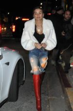 PIA MIA PEREZ in Ripped Jeans Leavs Nice Guy in West Hollywood 01/14/2016