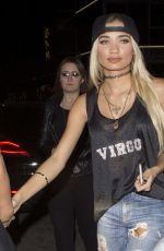 PIA MIA PEREZ Leaves Nice Guy in West Hollywood 01/24/2016