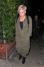 PINK Arrives at Giorgio Baldi in Santa Monica 01/20/2016