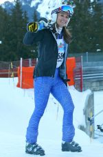 PIPPA MIDDLETON Skiing at Inferno Muerren in the Schiltron in Switzerland 01/23/2016
