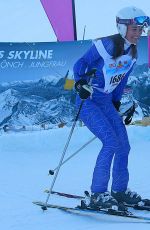 PIPPA MIDDLETON Skiing at Inferno Muerren in the Schiltron in Switzerland 01/23/2016