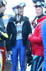 PIPPA MIDDLETON Skiing at Inferno Muerren in the Schiltron in Switzerland 01/23/2016