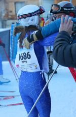 PIPPA MIDDLETON Skiing at Inferno Muerren in the Schiltron in Switzerland 01/23/2016