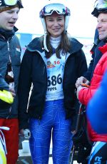 PIPPA MIDDLETON Skiing at Inferno Muerren in the Schiltron in Switzerland 01/23/2016