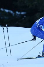 PIPPA MIDDLETON Skiing at Inferno Muerren in the Schiltron in Switzerland 01/23/2016