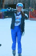 PIPPA MIDDLETON Skiing at Inferno Muerren in the Schiltron in Switzerland 01/23/2016