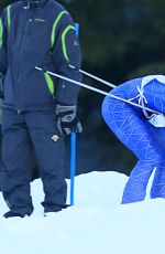 PIPPA MIDDLETON Skiing at Inferno Muerren in the Schiltron in Switzerland 01/23/2016