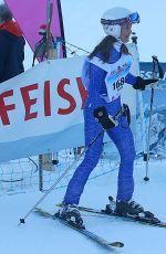 PIPPA MIDDLETON Skiing at Inferno Muerren in the Schiltron in Switzerland 01/23/2016