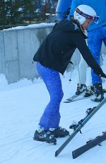 PIPPA MIDDLETON Skiing at Inferno Muerren in the Schiltron in Switzerland 01/23/2016