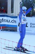 PIPPA MIDDLETON Skiing at Inferno Muerren in the Schiltron in Switzerland 01/23/2016