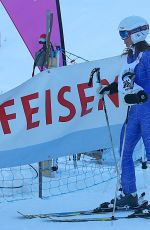 PIPPA MIDDLETON Skiing at Inferno Muerren in the Schiltron in Switzerland 01/23/2016