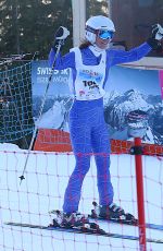 PIPPA MIDDLETON Skiing at Inferno Muerren in the Schiltron in Switzerland 01/23/2016