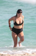 PIXIE GELDOF in Bikini at a Beach in Miami 01/01/2016