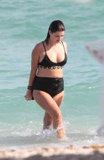 PIXIE GELDOF in Bikini at a Beach in Miami 01/01/2016