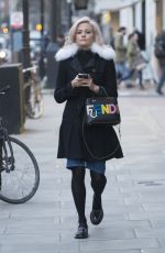 PIXIE LOTT Out and About in London 01/19/2016