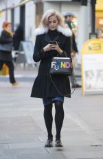 PIXIE LOTT Out and About in London 01/19/2016