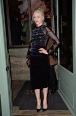 PORTIA FREEMAN at a Private Dinner of Creme De La Mer in London 01/21/2016