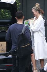 Pregnant CHRISSY TEIGEN Out and About in Beverly Hills 01/07/2016