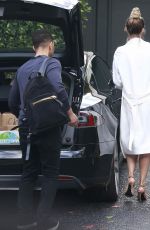 Pregnant CHRISSY TEIGEN Out and About in Beverly Hills 01/07/2016