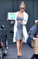 Pregnant CHRISSY TEIGEN Out and About in Beverly Hills 01/07/2016