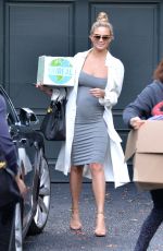 Pregnant CHRISSY TEIGEN Out and About in Beverly Hills 01/07/2016