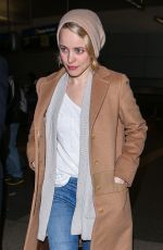 RACHEL MCADAMS Arrives at LAX Airport in Los Angeles 01/09/2016