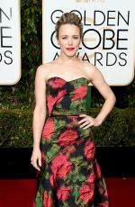 RACHEL MCADAMS at 73rd Annual Golden Globe Awards in Beverly Hills 10/01/2016