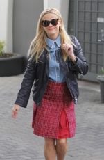REESE WITHERSPOON in Plaid Skirt Out in Santa Monica 01/15/2016