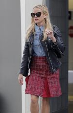 REESE WITHERSPOON in Plaid Skirt Out in Santa Monica 01/15/2016