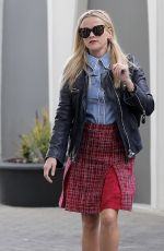 REESE WITHERSPOON in Plaid Skirt Out in Santa Monica 01/15/2016