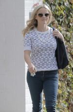 REESE WITHERSPOON in Tight Jeans Out in Los Angeles 01/22/2016
