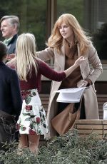 REESE WITHERSPOON< NICOLE KIDMAN and LAURA DERN on the Set of Big Little Lies in Los Angeles 01/10/2016