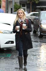 REESE WITHERSPOON Out for Coffee in Brentwood 01/06/2016