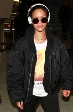 RIHANNA Arrives at LAX Airport in Los Angeles 01/08/2016