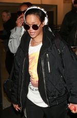RIHANNA Arrives at LAX Airport in Los Angeles 01/08/2016