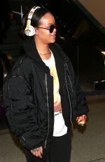 RIHANNA Arrives at LAX Airport in Los Angeles 01/08/2016