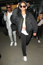 RIHANNA Arrives at LAX Airport in Los Angeles 01/08/2016