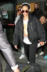 RIHANNA Arrives at LAX Airport in Los Angeles 01/08/2016