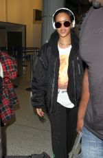 RIHANNA Arrives at LAX Airport in Los Angeles 01/08/2016