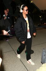 RIHANNA Arrives at LAX Airport in Los Angeles 01/08/2016