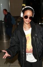 RIHANNA Arrives at LAX Airport in Los Angeles 01/08/2016