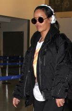 RIHANNA Arrives at LAX Airport in Los Angeles 01/08/2016