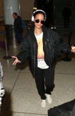 RIHANNA Arrives at LAX Airport in Los Angeles 01/08/2016