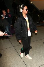 RIHANNA Arrives at LAX Airport in Los Angeles 01/08/2016