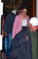 RIHANNA Arrives at Nobu Restaurant in New York 01/02/2016