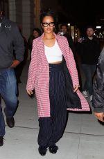 RIHANNA Arrives at Nobu Restaurant in New York 01/02/2016