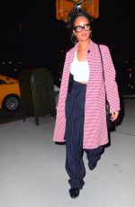 RIHANNA Arrives at Nobu Restaurant in New York 01/02/2016