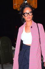 RIHANNA Arrives at Nobu Restaurant in New York 01/02/2016