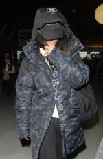 RIHANNA at Charles Ge Daulle Airport in Paris 01/23/2016