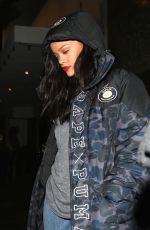 RIHANNA at Project Club LA in Hollywood 12/23/2015